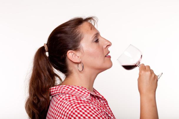rode wijn diva - Foto, afbeelding