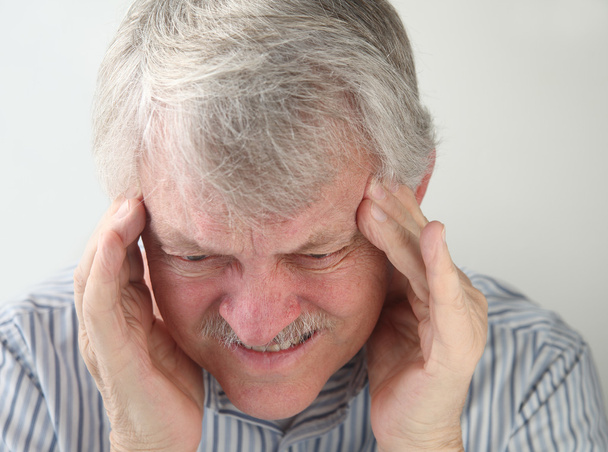 Man with terrible headache - Foto, Bild