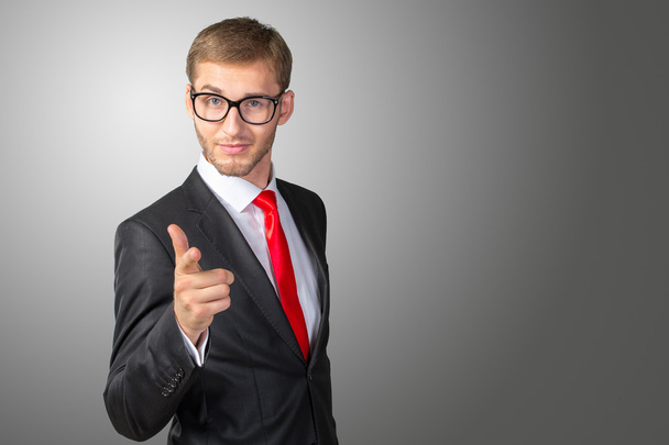 handsome businessman pointing on you - Foto, immagini