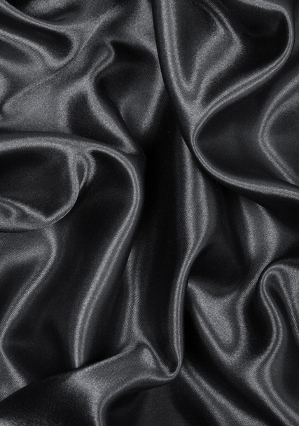 Smooth elegant grey silk or satin as background  - Foto, Bild