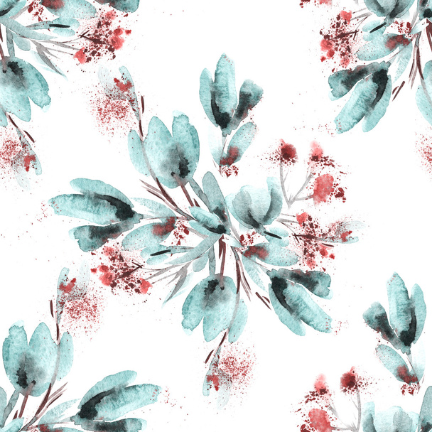 Spring Flowers Seamless Pattern - Фото, зображення