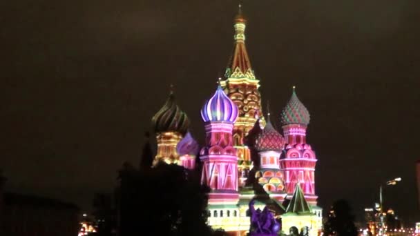 Moskwa, katedra Saint Basil - Materiał filmowy, wideo