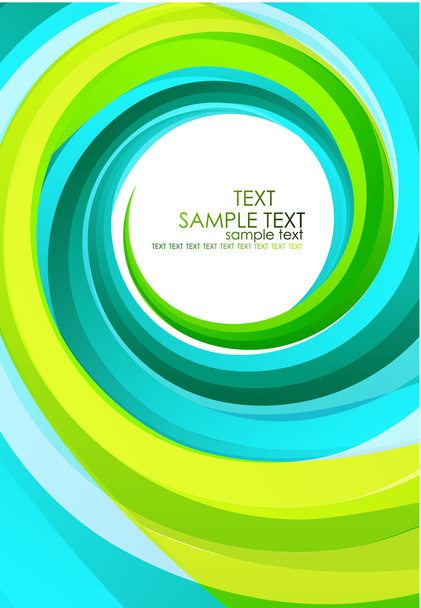 Green wave background - Vector, Image