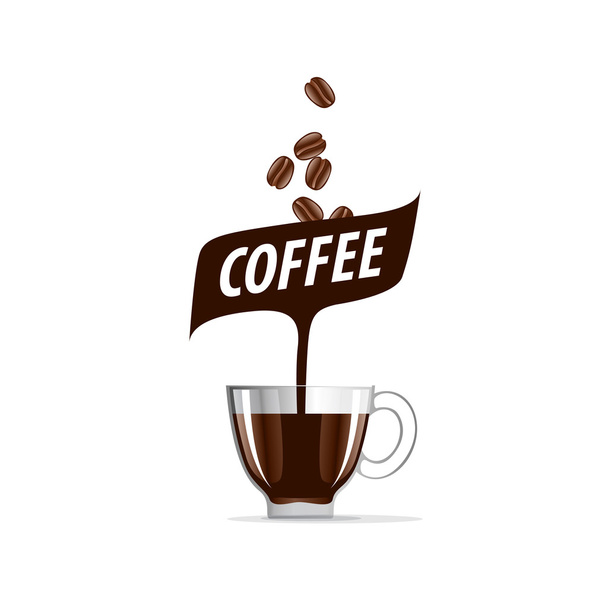 wektor logo dla kawy - Wektor, obraz