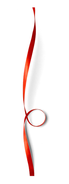 Kudrnatá červenou stužku - Fotografie, Obrázek