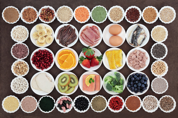 Saúde e construção do corpo Alimentos dietéticos
 - Foto, Imagem