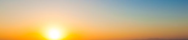 Geniş günbatımı gökyüzü Panoraması - Fotoğraf, Görsel
