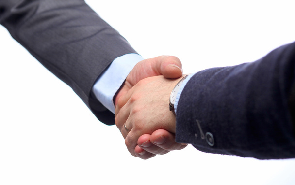 Business meeting at the table shaking hands conclusion of the contract - Photo, Image