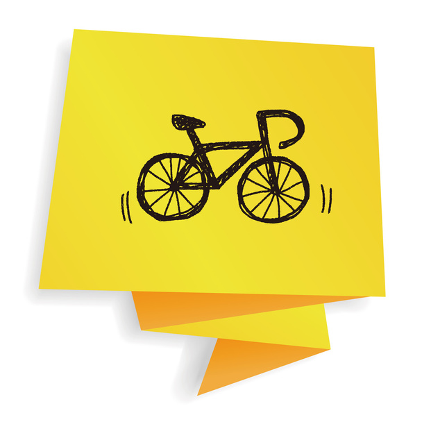 doodle bicicleta vector ilustración
 - Vector, Imagen