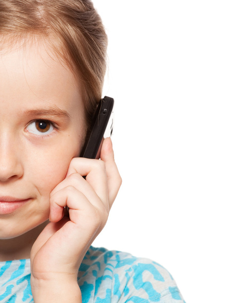 Girl, talking on the phone - Фото, изображение