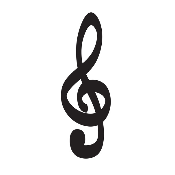 Ikona klucz skrzypce ręka wektor ciągnione ikona  - Wektor, obraz