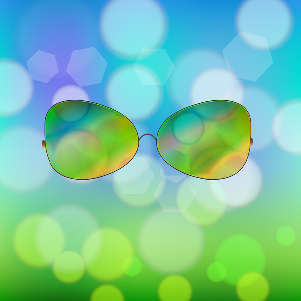 kleurrijke zonnebril - Vector, afbeelding