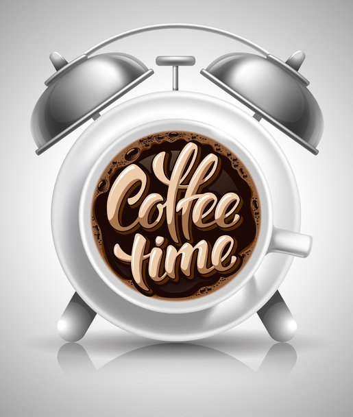 Koffie tijd Concept ontwerpen - Vector, afbeelding