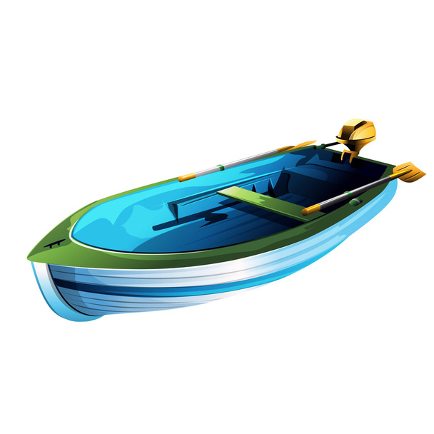 Rowing Boat Illustration - Vettoriali, immagini