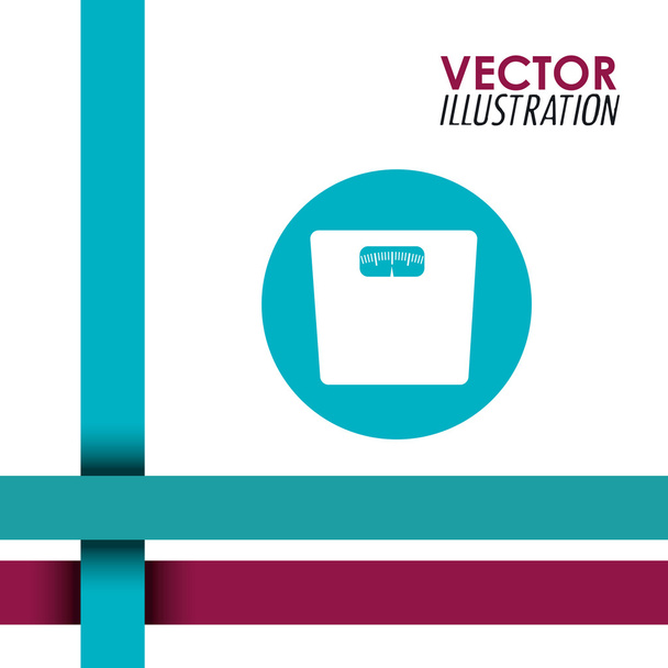 Fitness pictogram ontwerp - Vector, afbeelding