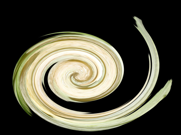 spiral on a black background - Photo, Image
