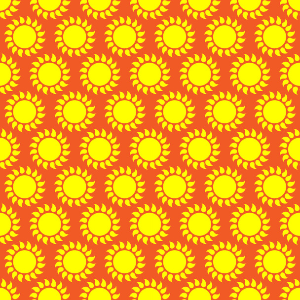 Cute seamless pattern of sun. Doodle hand drawn style .  - Photo, Image