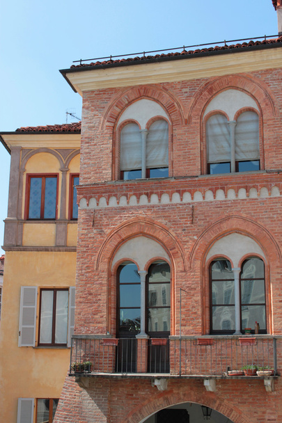 történelmi épületek, Piemont-ban - Fotó, kép