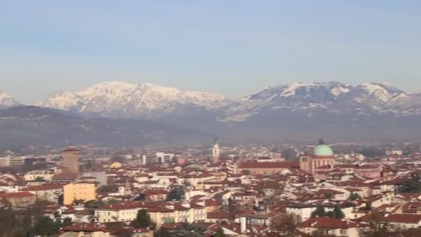 Vicenza şehir, Veneto Region, Italy.Panorama manzara - Video, Çekim