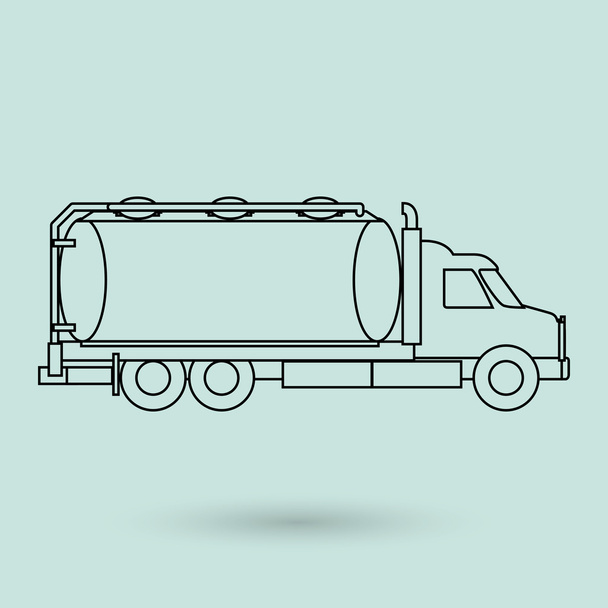 концепція транспортування з дизайном іконок вантажівки, Векторна ілюстрація 10 eps графіка
. - Вектор, зображення