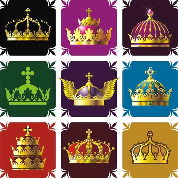 Crowns - Διάνυσμα, εικόνα