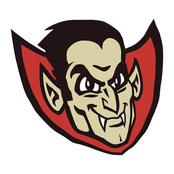 Vampire Dracula vector icon - Vetor, Imagem