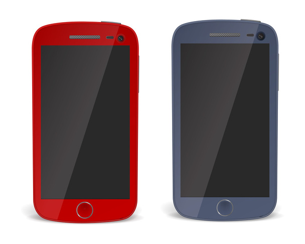 Smartphones detallados realistas
 - Vector, Imagen