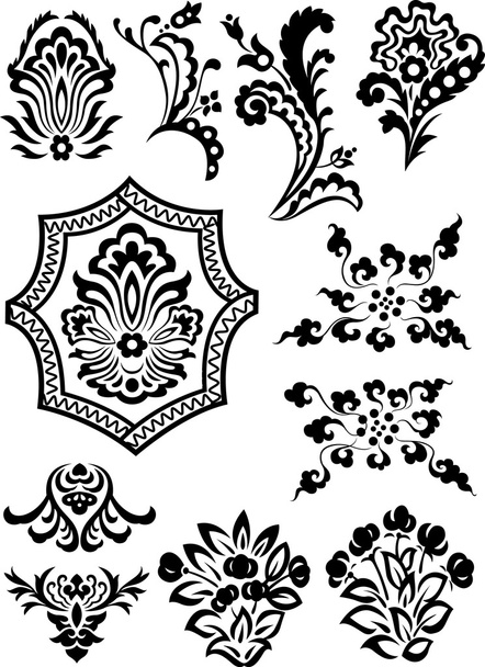 Swirl corner pattern design - Vector, Image