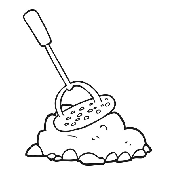 noir et blanc bande dessinée purée de pommes de terre
 - Vecteur, image
