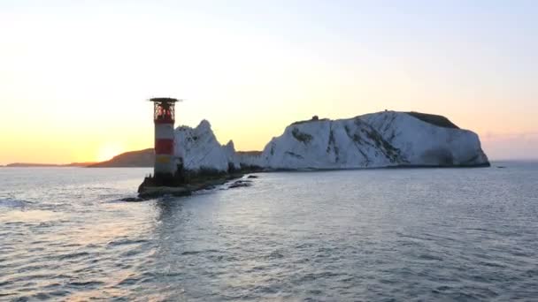 ワイト島の針の灯台ヘリポート - 映像、動画
