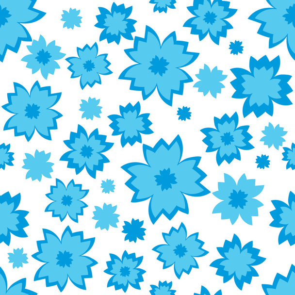 Seamless pattern with flowers - Vetor, Imagem