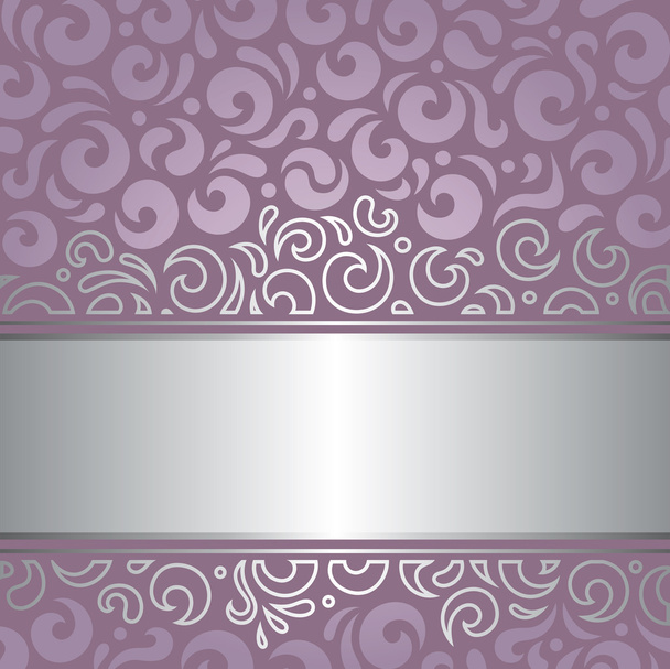 Decorative wedding violet vector background design - Vektor, kép