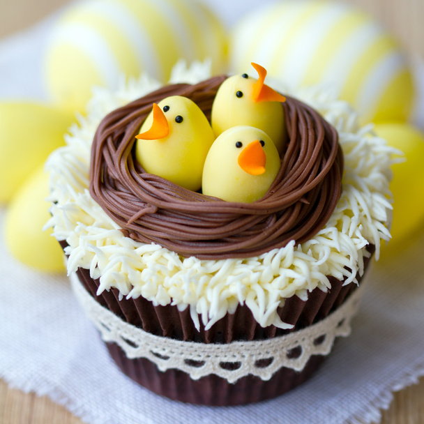 Osterküken-Cupcakes - Foto, Bild
