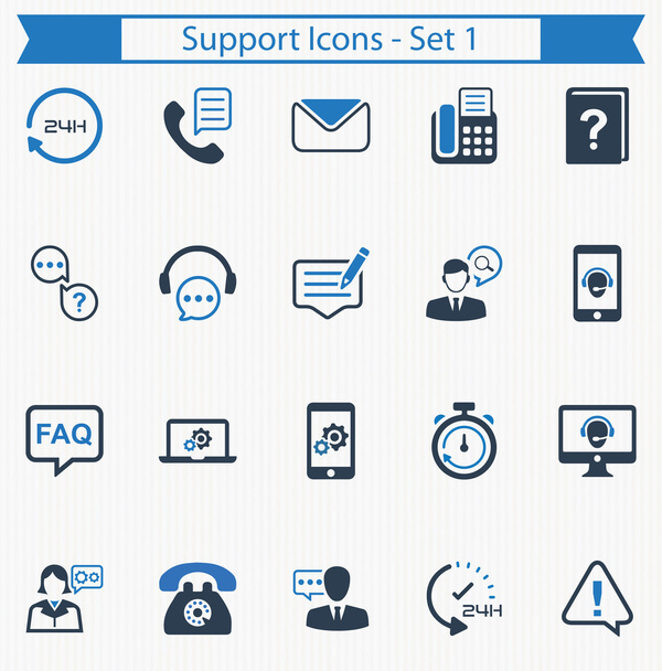Icone di supporto - Set 1
 - Vettoriali, immagini
