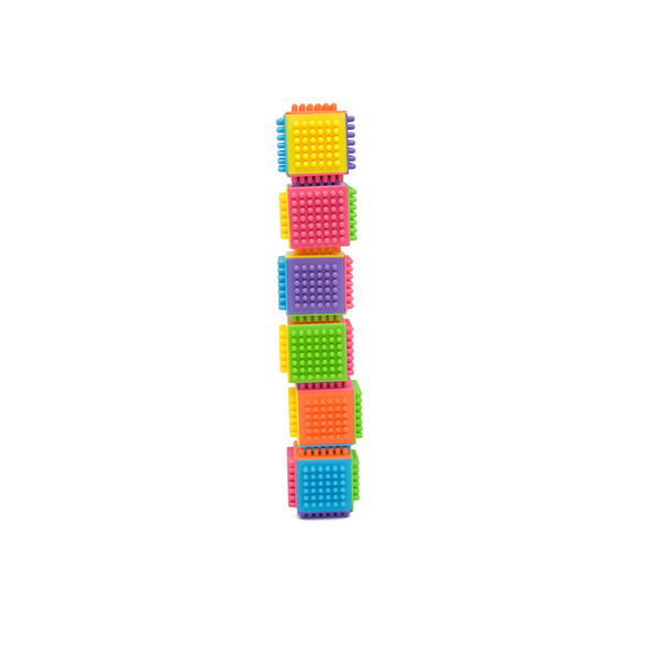 Conjunto de cubos coloridos quebra-cabeça
 - Foto, Imagem