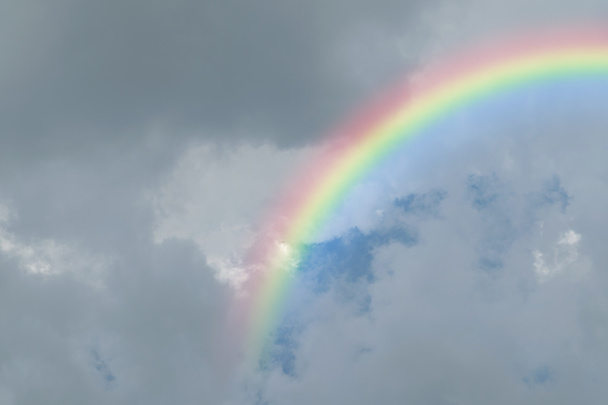 Blue sky cloud with rainbow - Valokuva, kuva
