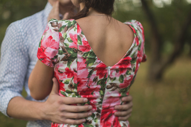 couple hugging each other in park - Photo, Image