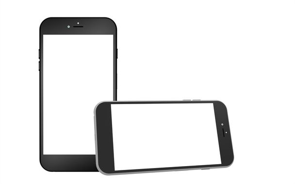 Tablet και απομονωμένη Smart δύο εικονίδιο τηλεφώνου - Φωτογραφία, εικόνα