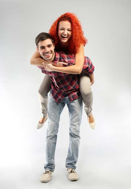 Young couple in love having fun  - Фото, изображение