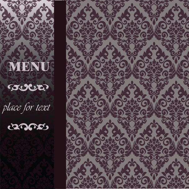 Fundo do menu vintage
 - Vetor, Imagem