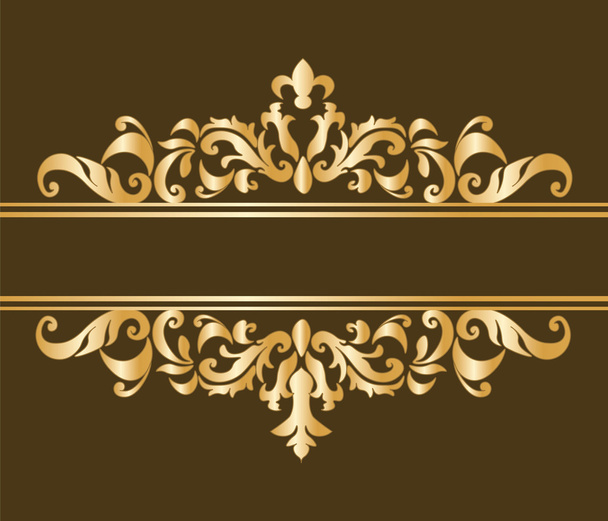 Vintage Royal classic ornament border - Vector, afbeelding