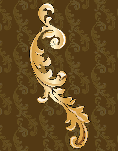 Royal golden ornament element - Вектор, зображення
