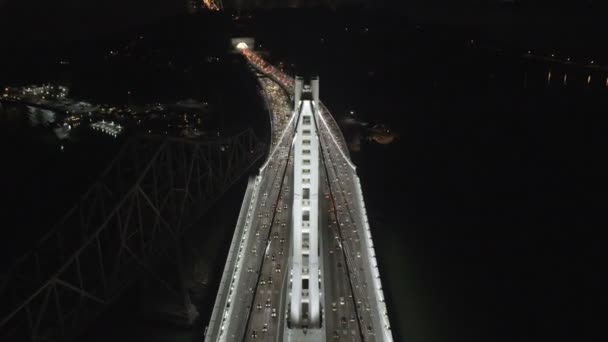 Nowe Oakland Bay Bridge w San Francisco - Materiał filmowy, wideo
