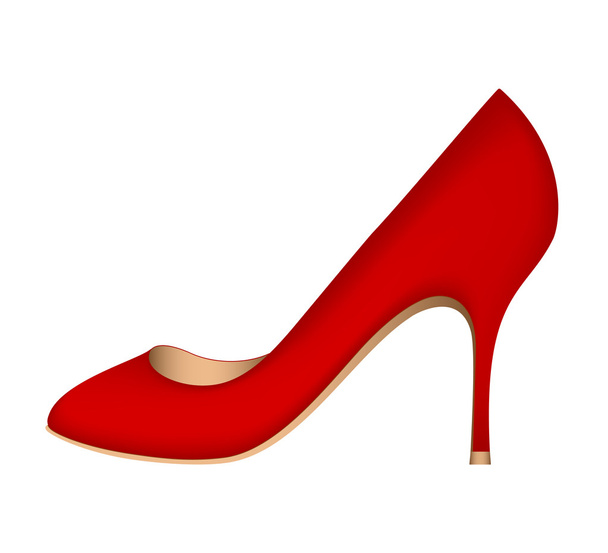 Luxury red shoe - Vector, afbeelding