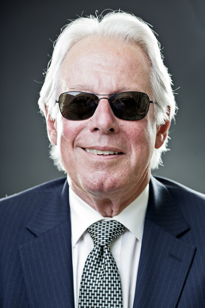 Senior business man with black sunglasses. - Фото, зображення