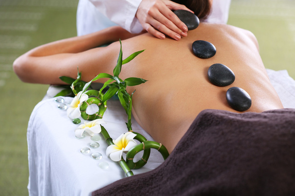 hot stone massage - Foto, Imagem