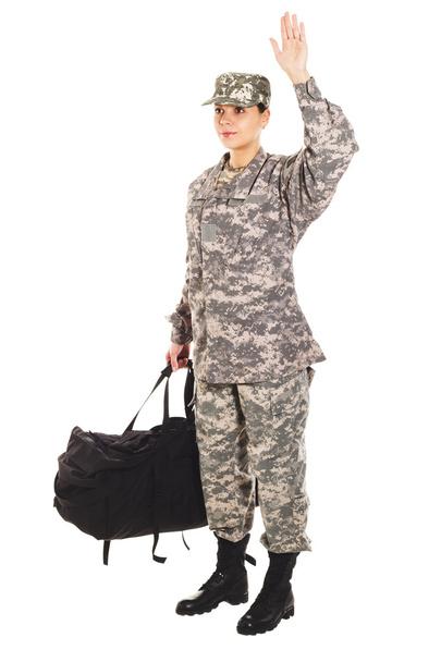 Żołnierz w mundurze wojskowym - Zdjęcie, obraz