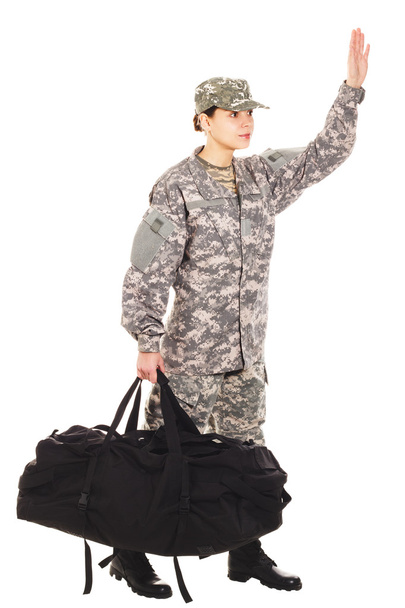 Katona a katonai egyenruha - Fotó, kép