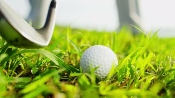 Golfspieler spielt auf dem Golfplatz - Filmmaterial, Video