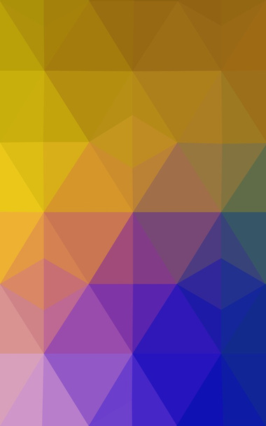 Πολύχρωμη σκούρο ροζ, κίτρινο πολυγωνικό design pattern, που αποτελείται από τρίγωνα και κλίση στο στυλ του origami. - Φωτογραφία, εικόνα
